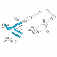 OEM 2018 Ford F-150 Catalytic Converter Diagram - JL3Z-5E212-K