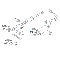 OEM 2018 Ford F-150 Muffler Front Bracket Diagram - FL3Z-5260-B