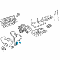 OEM Saturn LW2 Idler Pulley Diagram - 9196294