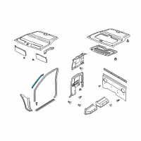 OEM 1998 Nissan Frontier Garnish Assy-Front Pillar, RH Diagram - 76911-9Z301