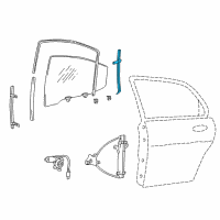 OEM 2005 Kia Optima Channel Assembly-Rear Door Door Diagram - 8352038001