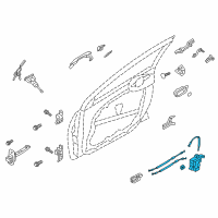 OEM 2015 Hyundai Elantra GT Latch & ACTUATOR Assembly-Front Door, R Diagram - 81320-A5110