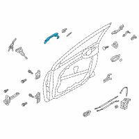 OEM 2017 Hyundai Elantra GT Door Handle Assembly, Exterior Diagram - 82651-A5201