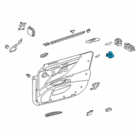 OEM 2019 Lexus UX200 Switch Assembly, Door Co Diagram - 84930-33140