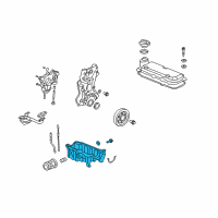 OEM 2007 Honda Fit Pan Assembly, Oil Diagram - 11200-RME-A50