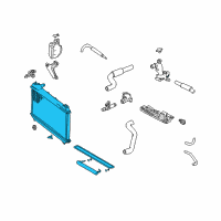 OEM Toyota Sienna Radiator Assembly Diagram - 16400-0A072