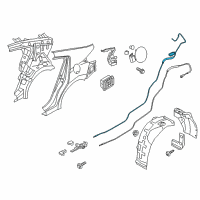 OEM 2020 Hyundai Elantra Cable Assembly-Trunk Lid Release Diagram - 81280-F2000