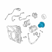 OEM Chrysler LeBaron PULLY Kit-A/C Compressor Diagram - 4723014