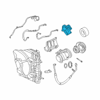 OEM 2003 Chrysler Concorde Manifold-A/C Compressor Diagram - 5010168AA