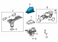 OEM 2021 Jeep Grand Cherokee L Air Cleaner Diagram - 68535346AA