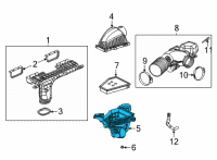 OEM 2021 Jeep Grand Cherokee L Air Cleaner Diagram - 68535337AA