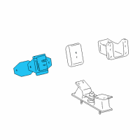 OEM 2001 Lexus LX470 Insulator, Engine Mounting, Front Diagram - 12361-50121