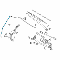 OEM Nissan Hose-Washer Diagram - 28940-1HB1A