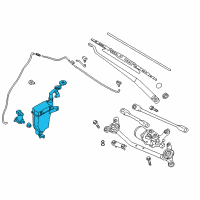 OEM 2019 Nissan Versa Tank Assy-Windshield Washer Diagram - 28910-3AF1A