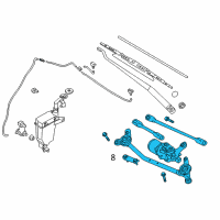 OEM Nissan Versa Drive Assy-Windshield Wiper Diagram - 28800-3AN1A