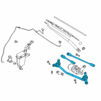 OEM Nissan Versa Link Assy-Wiper Diagram - 28840-1HB1A