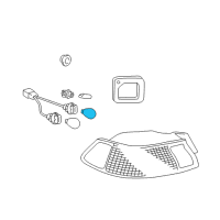 OEM Toyota Tundra Signal Lamp Bulb Diagram - 90084-98036