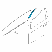 OEM 2016 Hyundai Sonata Garnish Assembly-Door Frame LH Diagram - 82250-C1000