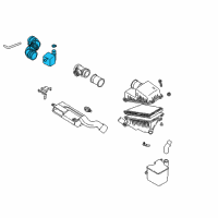 OEM 2004 Kia Spectra Hose Assembly-Air Intake Diagram - 0K2A513220