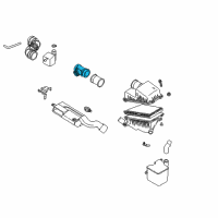 OEM 2000 Kia Spectra Meter-Air Flow Diagram - 0K08013210