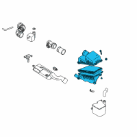 OEM 1999 Kia Sephia Air Cleaner Diagram - 0K2A513320C