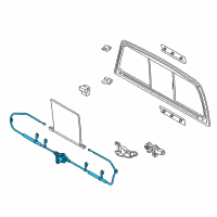 OEM 2011 Toyota Tundra Window Regulator Diagram - 69088-0C010