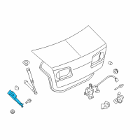 OEM 2012 Ford Fusion Hinge Diagram - AE5Z-5442701-A