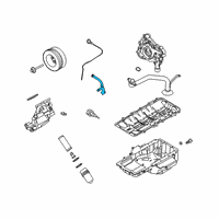 OEM 2021 Ford Mustang Oil Tube Diagram - KR3Z-6754-A