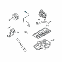 OEM 2022 Ford Mustang Dipstick Diagram - KR3Z-6750-A