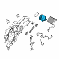 OEM 2013 Ford Police Interceptor Utility Blower Assembly Diagram - AE9Z-19805-D