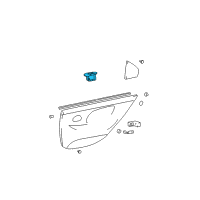 OEM 1999 Hyundai Sonata Rear Power Window Sub Switch Assembly, Left Diagram - 93580-38200-OZ