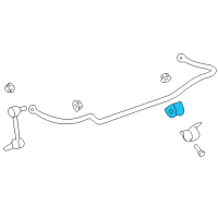 OEM 2009 Pontiac G8 Bushing-Rear Stabilizer Shaft Diagram - 92186962