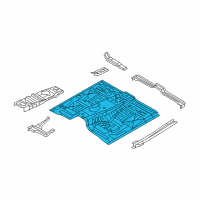 OEM Infiniti QX56 Floor Front Diagram - G4312-1LAMA