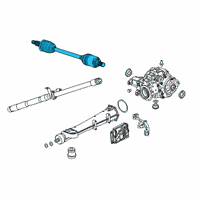 OEM 2016 Buick Envision Axle Assembly Diagram - 84173833