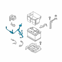 OEM 2019 Hyundai Elantra WIRING ASSY-BATTERY Diagram - 91855-F2731