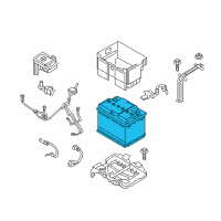 OEM 2019 Hyundai Elantra Battery Assembly Diagram - 37110-F2620