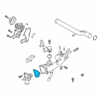 OEM Hyundai Palisade Gasket-Coolant Inlet Fitting Diagram - 25640-3L300