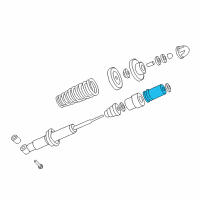 OEM 1992 Honda Civic Cover, RR. Dust Diagram - 52687-SR3-003