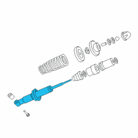 OEM 2000 Honda CR-V Shock Absorber Unit, Rear Diagram - 52611-S10-305