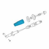 OEM 1998 Honda CR-V Spring, Rear Diagram - 52441-S10-A01