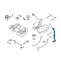 OEM 2015 Lincoln MKT Filler Pipe Diagram - DA8Z-9034-C