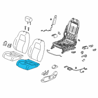 OEM 2017 Honda CR-V Pad, L. FR. Seat Cushion Diagram - 81537-TLA-A01