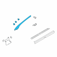 OEM Kia Forte Koup Trim Assembly-Front Pillar Diagram - 858201M6008O