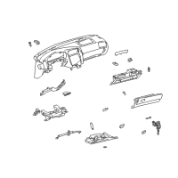 OEM 2001 Lexus GS430 Lens, Front Foot Lamp Diagram - 55489-50010