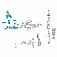 OEM 2012 Cadillac CTS Upper Control Arm Diagram - 15219467