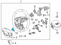 OEM 2020 Cadillac CT5 Paddle Switch Diagram - 13535951