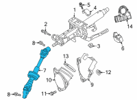 OEM Toyota Highlander Intermed Shaft Diagram - 45220-0E050