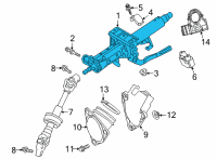 OEM Lexus ES300h Column Assembly, STEERIN Diagram - 45250-07191