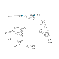 OEM 2016 Lexus GX460 Bush, Upper Arm Diagram - 48632-60040