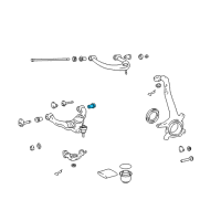 OEM 2009 Toyota 4Runner Lower Control Arm Rear Bushing Diagram - 48655-60030